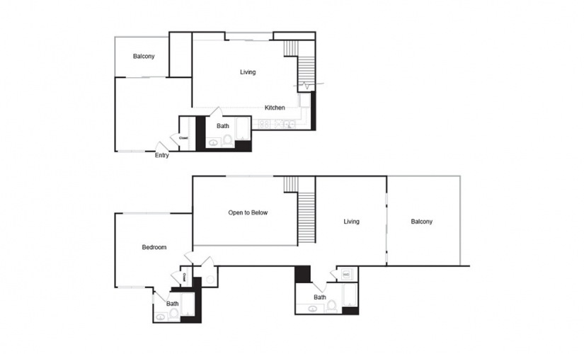 2J 2 bedroom 2 bath floor plan 2J 2 bedroom 2 bath floor plan