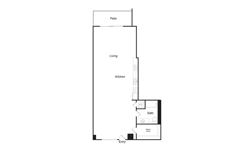 1G 1 bedroom 1 bath floor plan 1G 1 bedroom 1 bath floor plan