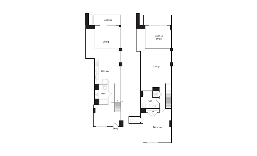 2I 2 bedroom 2 bath floor plan 2I 2 bedroom 2 bath floor plan
